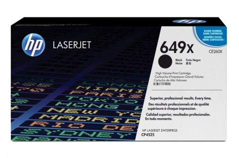 Oryginalny Toner Black HP Color LaserJet CP4520, Enterprise CP4525 (649X CE260X)