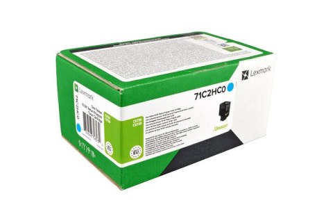 Oryginalny Toner Cyan Lexmark CS730, CX730 (71C2HC0)