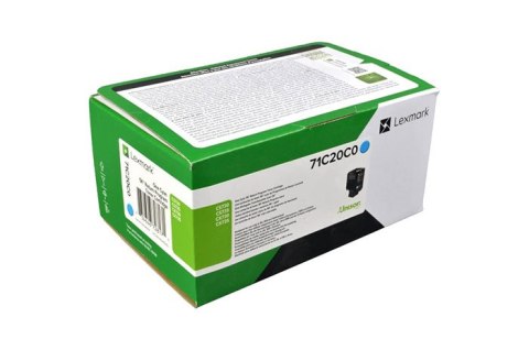 Oryginalny Toner Cyan Lexmark CS730, CS735, CS737, CX730, CX735, CX737 (71C20C0)