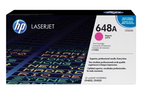 Oryginalny Toner Magenta HP Color LaserJet CP4520, Enterprise CP4025, CP4525 (648A CE263A)