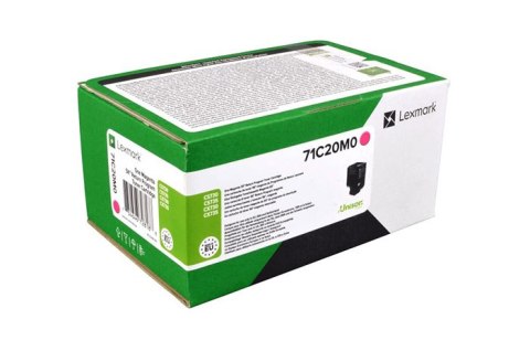 Oryginalny Toner Magenta Lexmark CS730, CS735, CS737, CX730, CX735, CX737 (71C20M0)