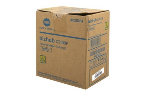 Oryginalny Toner Yellow Konica Minolta Bizhub C3100P (TNP-50Y, TNP50Y, A0X5254)