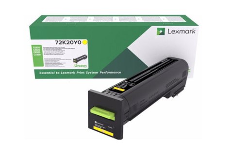 Oryginalny Toner Yellow Lexmark CS820, CX820, CX825, CX860 (72K10Y0)