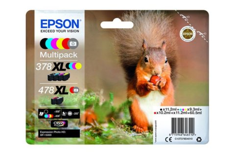Oryginalny Tusz CMYK Epson 378XL + 478XL (T379D, C13T379D4010)