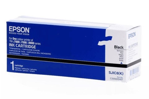 Oryginalny Tusz Czarny Epson SJIC8K, SJI-C8K, SJIC-8K (C33S020407, S020407)