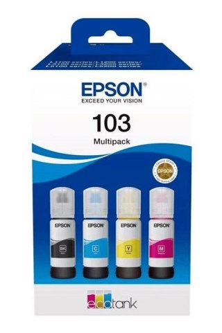 Oryginalny Tusz w butelce CMYK Epson 103 (T00S6, C13T00S64A)