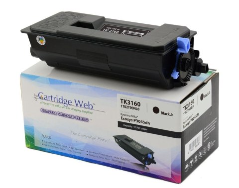 Toner Cartridge Web Czarny Kyocera TK3160 zamiennik TK-3160 (z pojemnikiem na zużyty toner WASTE BOX) (UWAGA ! Litera "i" ma zn
