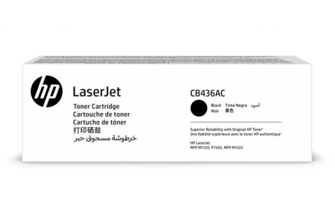 Oryginalny Toner Czarny HP LaserJet M1120, M1522, P1505 (36AC CB436AC), kompatybilne z CB436A