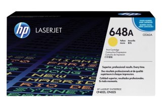 Oryginalny Toner Yellow HP Color LaserJet CP4520, Enterprise CP4025, CP4525 (648A CE262AC), kompatybilne z 648A CE262A
