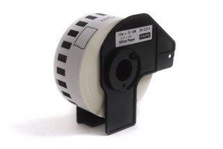 Etykiety JetWorld Zamiennik Brother DK Czarny na Białym 12mm*30.48m DK22214, DK-22214, DK22.214