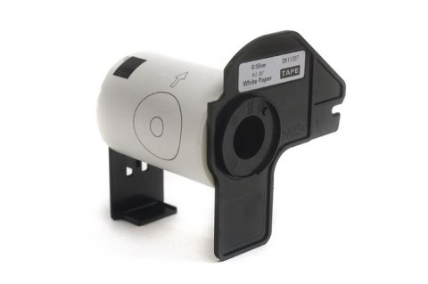 Etykiety JetWorld Zamiennik Brother DK Czarny na Białym 58mm*58mm*100 szt. DK11207, DK-11207, DK11.207