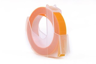 Taśma 3D JetWorld Zamiennik Dymo Biały na Żółtym (do wytłaczania, emboss) 9mm x 3m (S0898170) (10szt.)