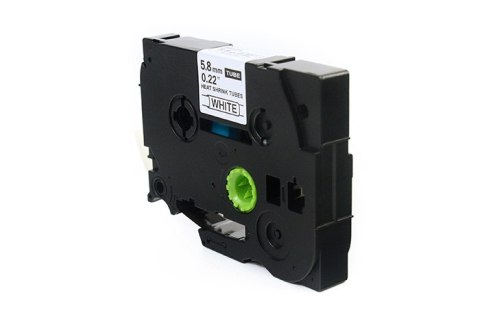 Taśma JetWorld Czarny na Białym Zamiennik Brother 6mm x 1.5m HSe-211 (HSE211, HS-211, HS211, HS2-211, HS2211, HSC-211, HSC211) r