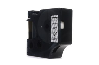 Taśma JetWorld Zamiennik Dymo D1 Czarny na Przezroczystym, 19mm x 7m (45800) (S0720820)
