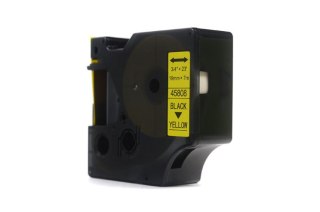 Taśma JetWorld Zamiennik Dymo D1 Czarny na Żółtym, 19mm x 7m (45808) (S0720880)
