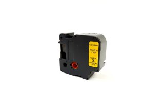 Taśma JetWorld Zamiennik Dymo Rhino Czarny na Żółtym 24mm x 5,5m Winylowa, Vinyl (1805431)